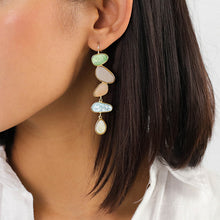 Load image into Gallery viewer, Victorie Oval Drop French Hook Earrings