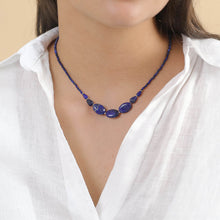 Load image into Gallery viewer, Indigo Thin Lapis Necklace