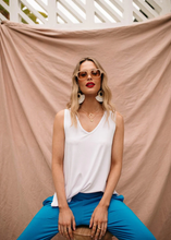 Load image into Gallery viewer, Rhianna Bamboo Tank White