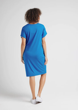 Load image into Gallery viewer, Nicks Bamboo Slouch Tee Dress Cobalt