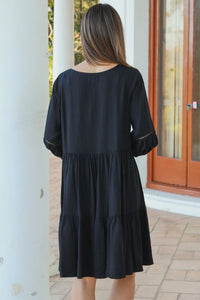 Jessah Black Mini Dress