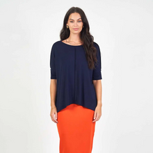 Load image into Gallery viewer, Stella Bamboo Slouch Tee Navy