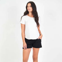 Load image into Gallery viewer, Bonnie Bamboo Ribbed Shorts Black
