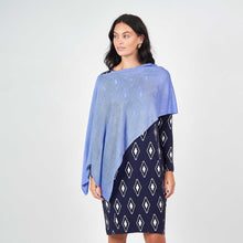 Load image into Gallery viewer, Carrie Bamboo Cashmere Poncho in Persian Jewel