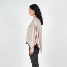 Load image into Gallery viewer, Carrie Bamboo Cashmere Poncho in Linen