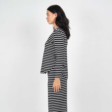Load image into Gallery viewer, Adele Bamboo Tee - B&amp;W Stripe