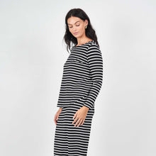 Load image into Gallery viewer, Adele Bamboo Tee - B&amp;W Stripe