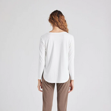 Load image into Gallery viewer, Sia Bamboo V Neck Top Cream