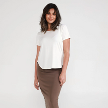 Load image into Gallery viewer, Janis Bamboo Tee Cream