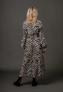 Simone Dress in Zebra print