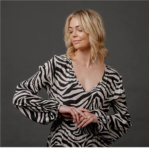 Simone Dress in Zebra print