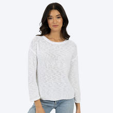 Load image into Gallery viewer, Sofia Cotton Sweater in White