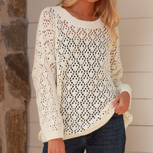 Load image into Gallery viewer, Cream Loose Knit Jumper