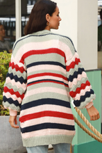 Load image into Gallery viewer, Stripe Bubble Sleeve Cardi