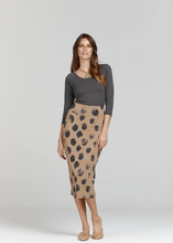 Load image into Gallery viewer, Whitney Bamboo Maxi Tube Skirt Steel Dot