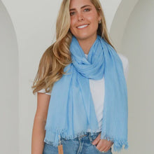 Load image into Gallery viewer, Sky Blue Scarf