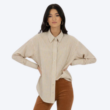Load image into Gallery viewer, Zali Shirt in Honey Stripe