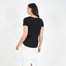 Load image into Gallery viewer, Janis Bamboo Tee Black