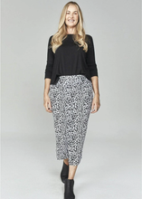 Load image into Gallery viewer, Whitney Bamboo Maxi Tube Skirt Black Leopard