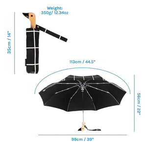 Original DuckHead Duck Umbrella Compact - Black Grid