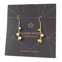 Load image into Gallery viewer, Euro Gold 3 Bubbles Hook Earrings