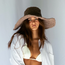 Load image into Gallery viewer, Janis Wide Brim Hat in Latte