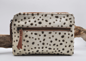 Gemini Staple Leather Bag - Leopard