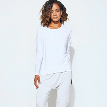 Load image into Gallery viewer, Stella Bamboo Slouch Tee Sleeved White