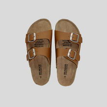 Load image into Gallery viewer, Lynx Tan Leather Slide