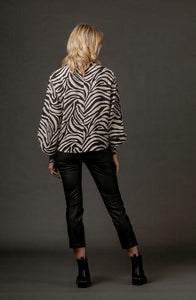 Jaime Long Sleeve in Zebra Print