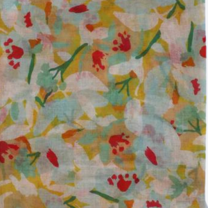 Mustard Abstract Floral Scarf