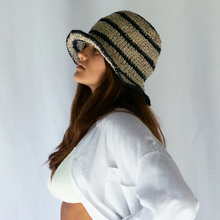 Load image into Gallery viewer, Peggie Bucket Hat in Stripe