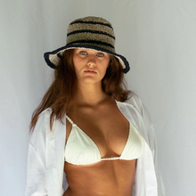 Load image into Gallery viewer, Polly Short Brim Hat in Stripe