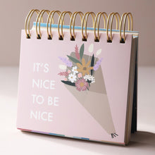 Load image into Gallery viewer, Floral Weekly Positivity Flip Chart