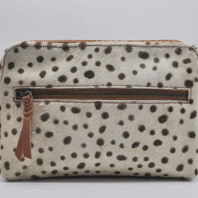 Gemini Staple Leather Bag - Leopard