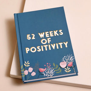 Teal Floral 52 Weeks of Positivity Diary