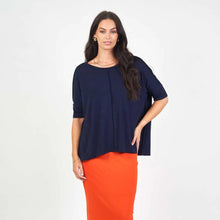 Load image into Gallery viewer, Stella Bamboo Slouch Tee Navy