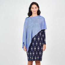 Load image into Gallery viewer, Carrie Bamboo Cashmere Poncho in Persian Jewel