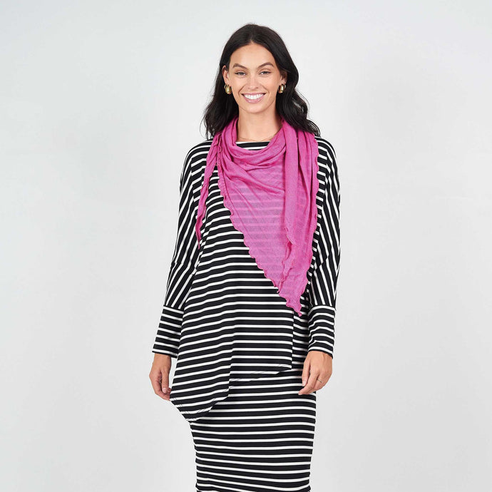 The Sassoon Cashmere/Bamboo Scarf in Rose Violet