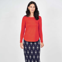 Load image into Gallery viewer, Adele Bamboo Tee - Fiery Red