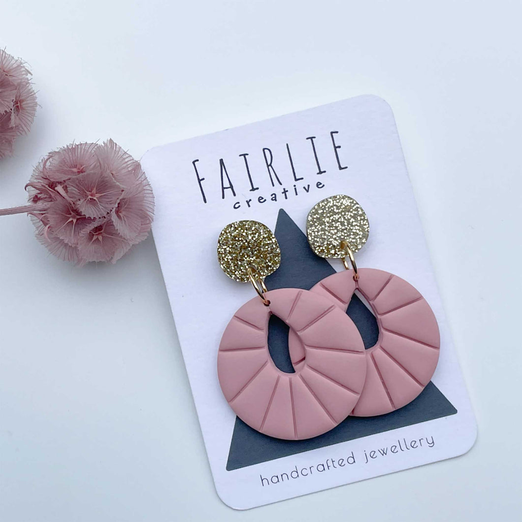 Fairlie Creative Luna Pink Earrings