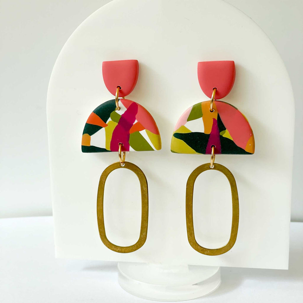 Fairlie CreativeTropical Oval Earrings