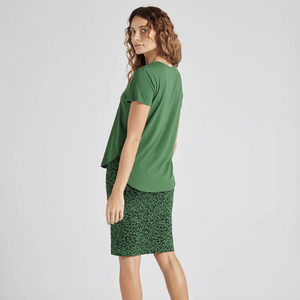 Janis bamboo short sleeve tee in forest green