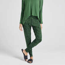 Load image into Gallery viewer, Gaga bamboo cuffed sweat pant green leopard