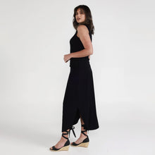 Load image into Gallery viewer, Dionne Bamboo Ribbed Maxi Skirt Black