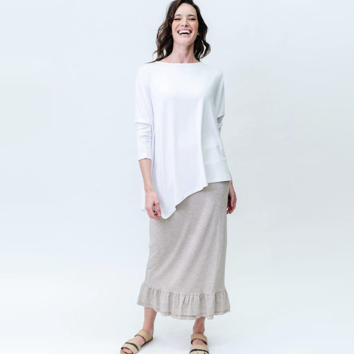 Susie Bamboo Top White