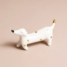 Load image into Gallery viewer, Ceramic Sausage Dog Ring Holder